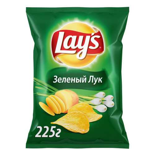 Картофельные чипсы Lay's зеленый лук 225 г в Бристоль