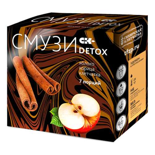 Смузи Сибирская клетчатка detox яблоко корица 84 г в Бристоль