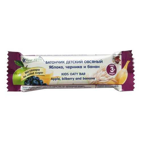 Батончик детский Fleur alpine овсяный с яблоком, черникой и бананом с 3-х лет 23 г в Бристоль