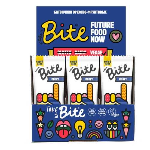 Bite Батончики Bite 45 г, 20 шт, вкус: арахис-банан в Бристоль