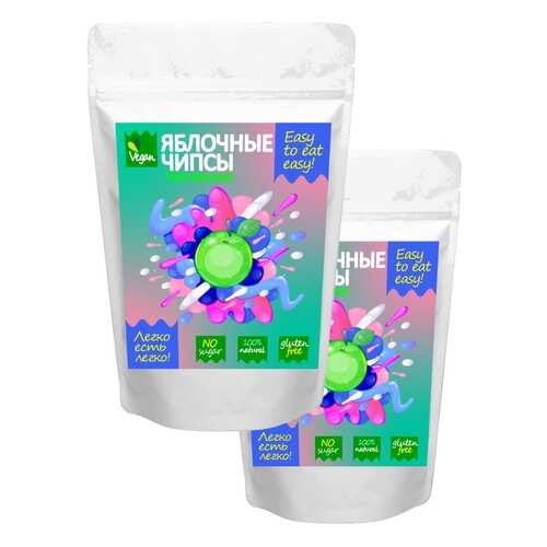 Чипсы фруктовые Easy to eat easy натуральные кисленькие яблочные 2 шт 60 г в Бристоль