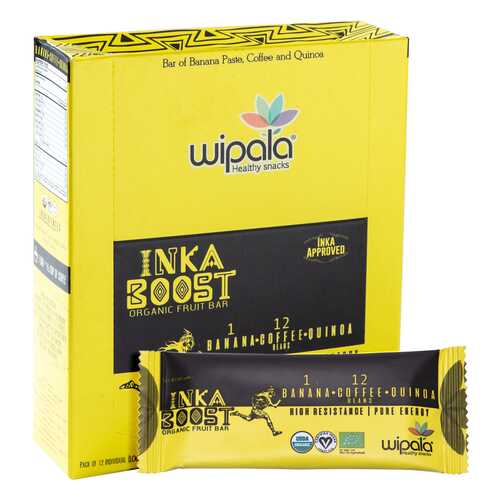 Фруктовые батончики Wipala Snacks инка буст 12 шт по 30 г в Бристоль