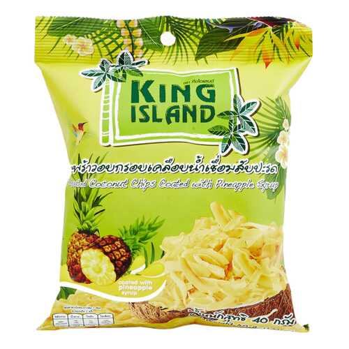 Кокосовые чипсы King Island с ананасом 40 г в Бристоль