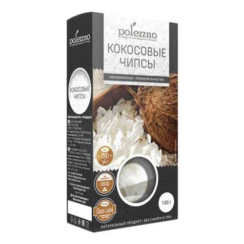 Кокосовые чипсы Polezzno 100 г в Бристоль
