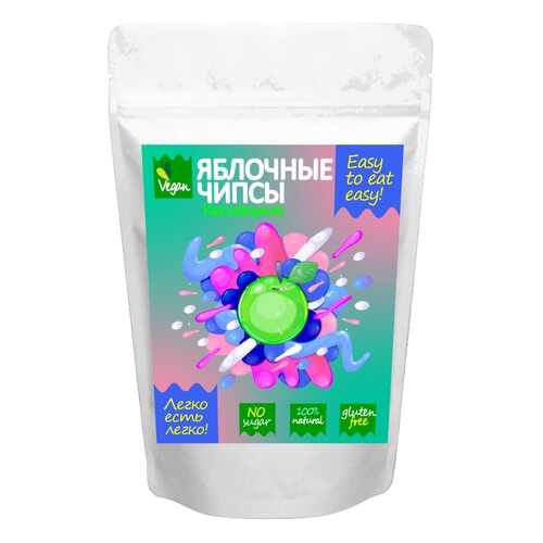 Натуральные фруктовые яблочные чипсы Easy to eat easy кисленькие 30 г в Бристоль