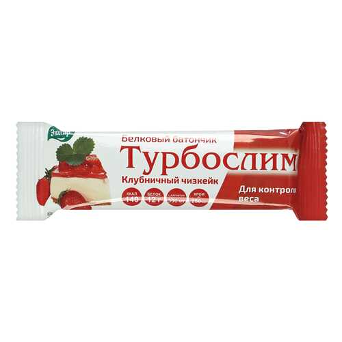 Турбослим Эвалар батончик клубничный чизкейк белковый 50 г в Бристоль