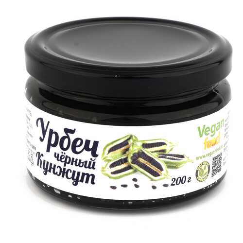 Урбеч Vegan-food из семян черного кунжута 200 г в Бристоль