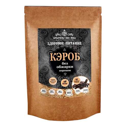 Кэроб порошок Продукты XXII века без обжарки 100 г в Бристоль