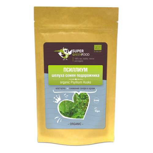Шелуха Super Green Food семян подорожника 100 г в Бристоль