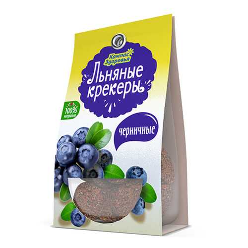 Крекеры льняные с черникой Компас здоровья 50 г в Бристоль