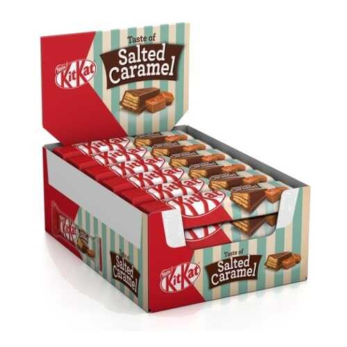 МОЛОЧНЫЙ ШОКОЛАД KITKAT С ХРУСТЯЩЕЙ ВАФЛЕЙ И НАЧИНКОЙ СОЛЕНАЯ КАРАМЕЛИЬ 24*42 г в Бристоль