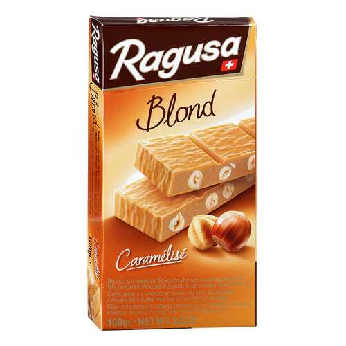 Шоколад белый Ragusa Blond с трюфельной начинкой и целыми лесными орехами 100 г в Бристоль