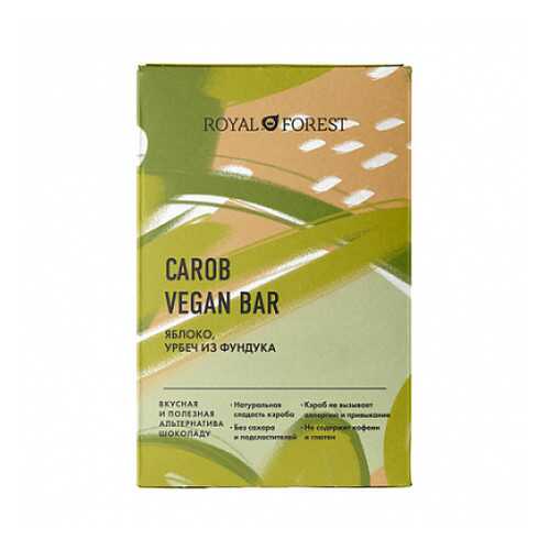Шоколад Carob Vegan Bar Яблоко, урбеч из фундука Royal Forest 50 г в Бристоль