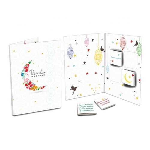 Шоколад Chokocat Ramadan Mubarak 2, молочный, открытка, 20 гр в Бристоль