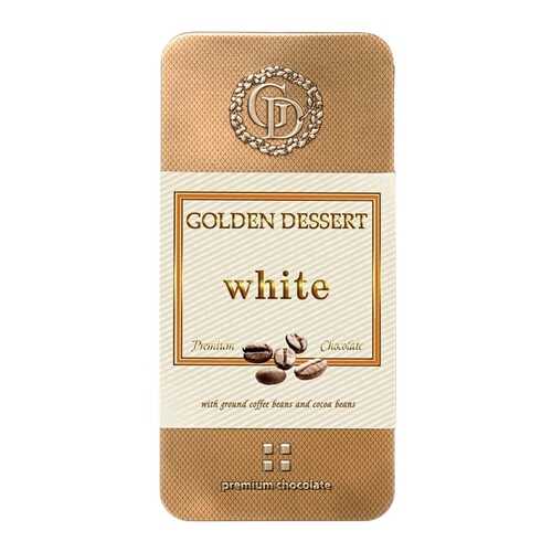 Шоколад Golden Dessert, белый, с молотыми кофейными зернами и какао-бобами, 100 гр в Бристоль