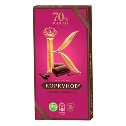 Шоколад горький А. Коркунов 70% 90 г в Бристоль