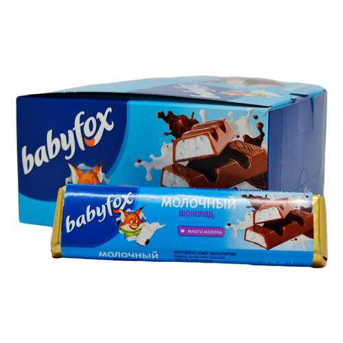 Шоколад молочный babyfox, 20шт,47гр в Бристоль