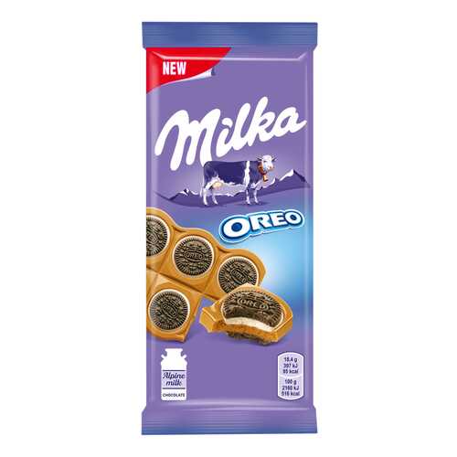 Шоколад молочный Milka печенье орео со вкусом ванили 92 г в Бристоль
