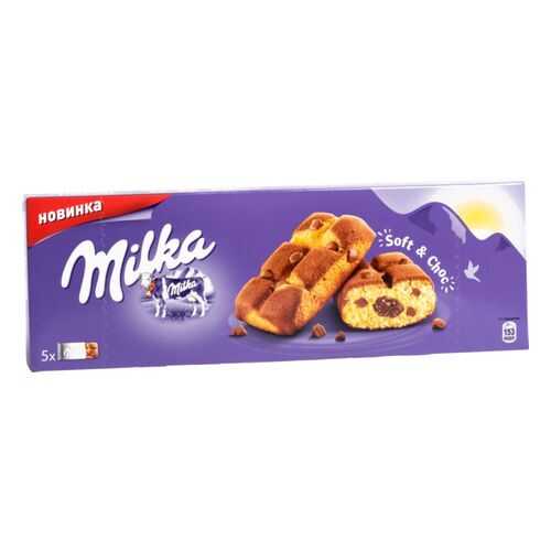 Пирожное бисквитное Milka с шоколадной начинкой 175 г в Бристоль