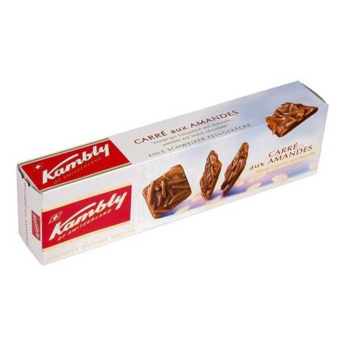 Печенье Carre aux Amandes с миндалем и шоколадом, Kambly, 80 г, Швейцария в Бристоль