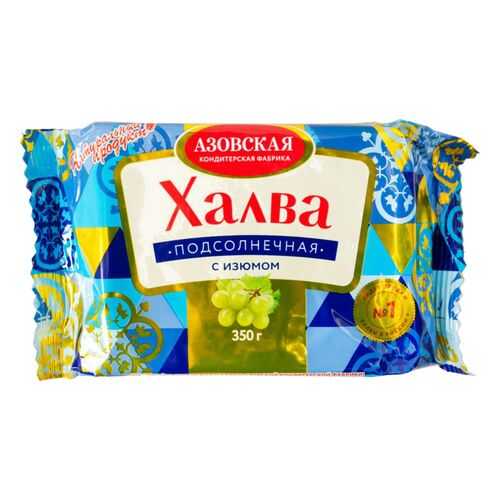 Халва подсолнечная Азовская кондитерская фабрика с изюмом 350 г в Бристоль
