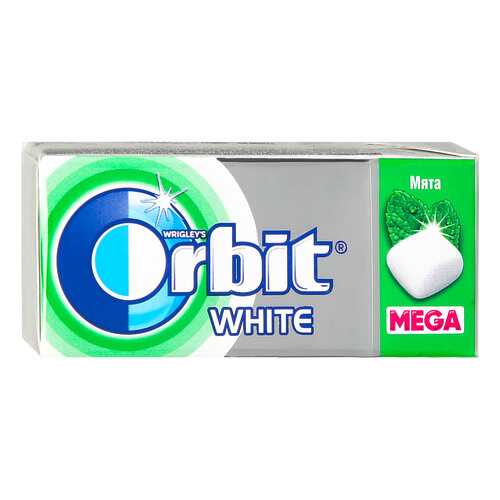 Жевательная резинка Orbit white mega spearmint 16 г 12 штук в Бристоль