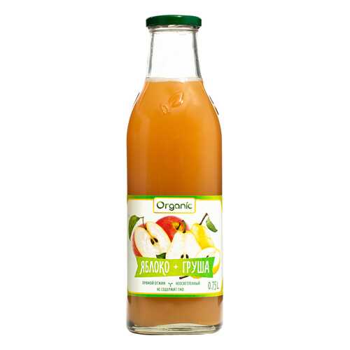 Сок Organic Яблоко-Груша прямого отжима 750 мл (стекло) в Бристоль